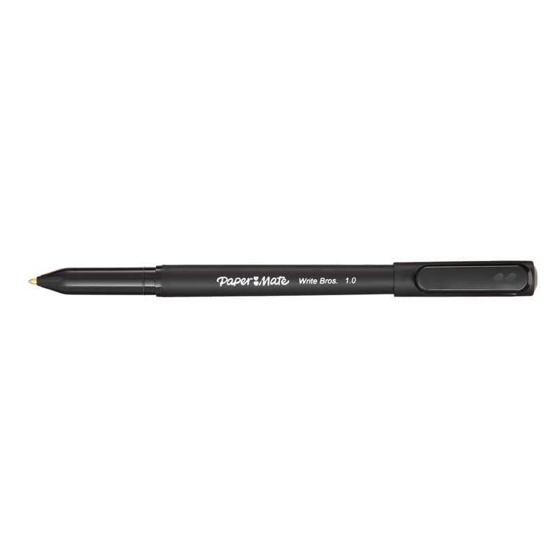 Paper Mate Ballpoint Pens Write Bros. Black Ink Pens Medium Point (1.0mm) 60 Count - Image 2